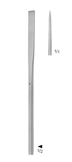 SHEEAN OSTEOTOM DÜZ 8MM 16CM